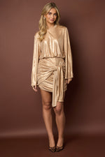 Festive Sparkling Wrap Dress