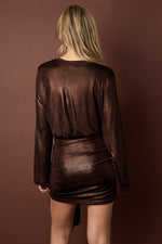 Festive Sparkling Wrap Dress