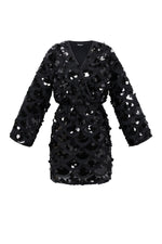 Polyester fiber (polyester) Mini dresses Sequins Elegant Fall/Winter  Clothes